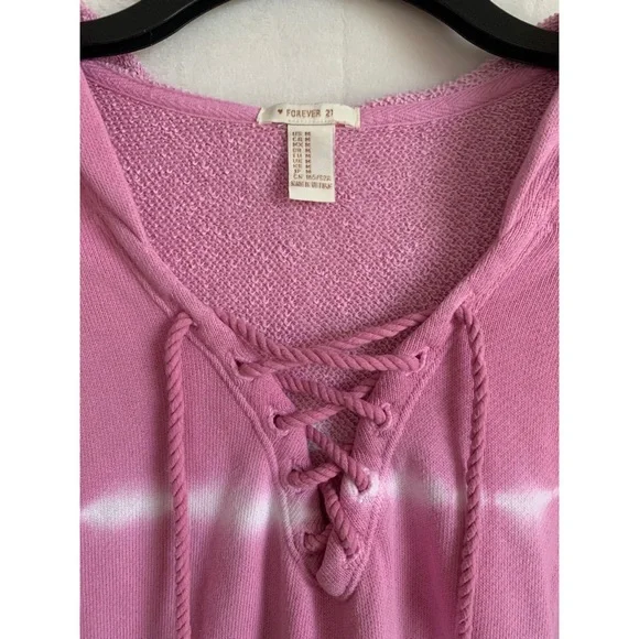 Pink & White Striped Sweatshirt - Picture 2 of 3